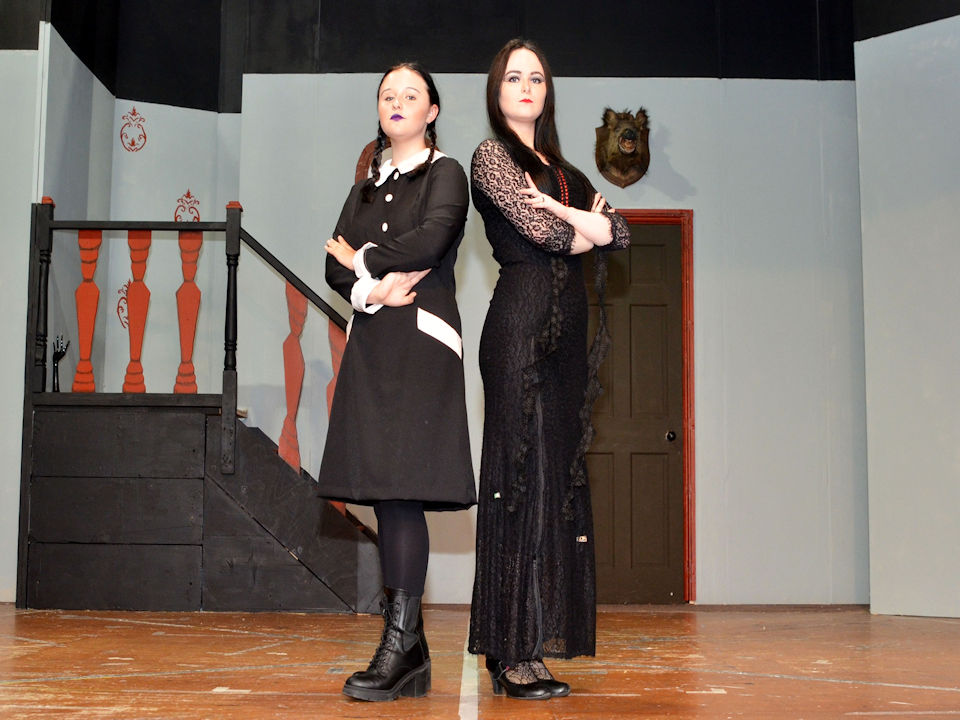Wednesday and Morticia!